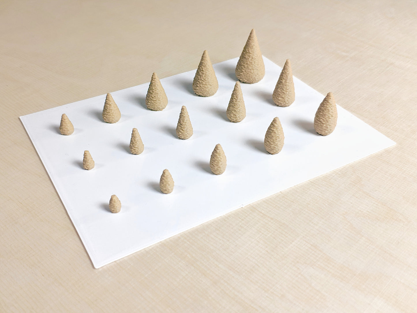 Architectural Trees BASIC Pack #1 - Cone Shape - 3D Printable Models