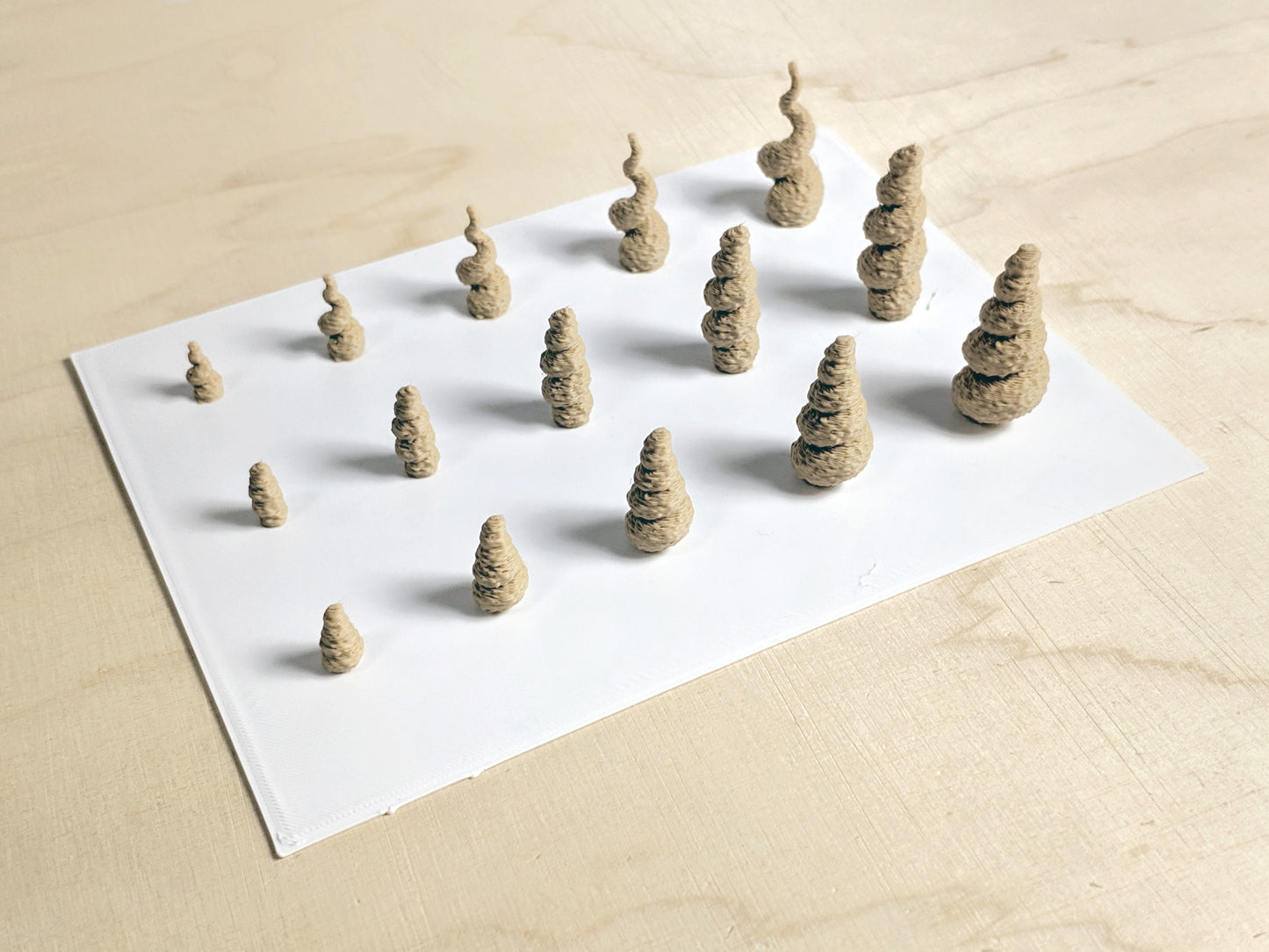 Architectural Trees BASIC Pack #4 - Spiral Shape - 3D Printable Models
